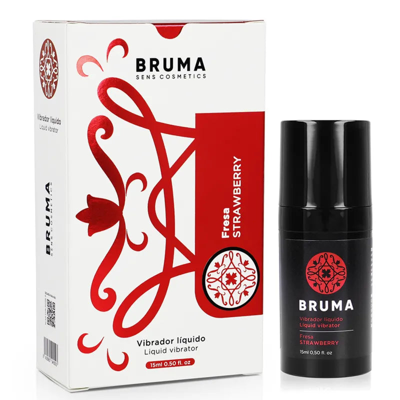 gel intime vibrateur liquide goût fraise sensation vibrante plaisir longue durée ultra glissante compact voyage format 15ml distributeur antigoutte