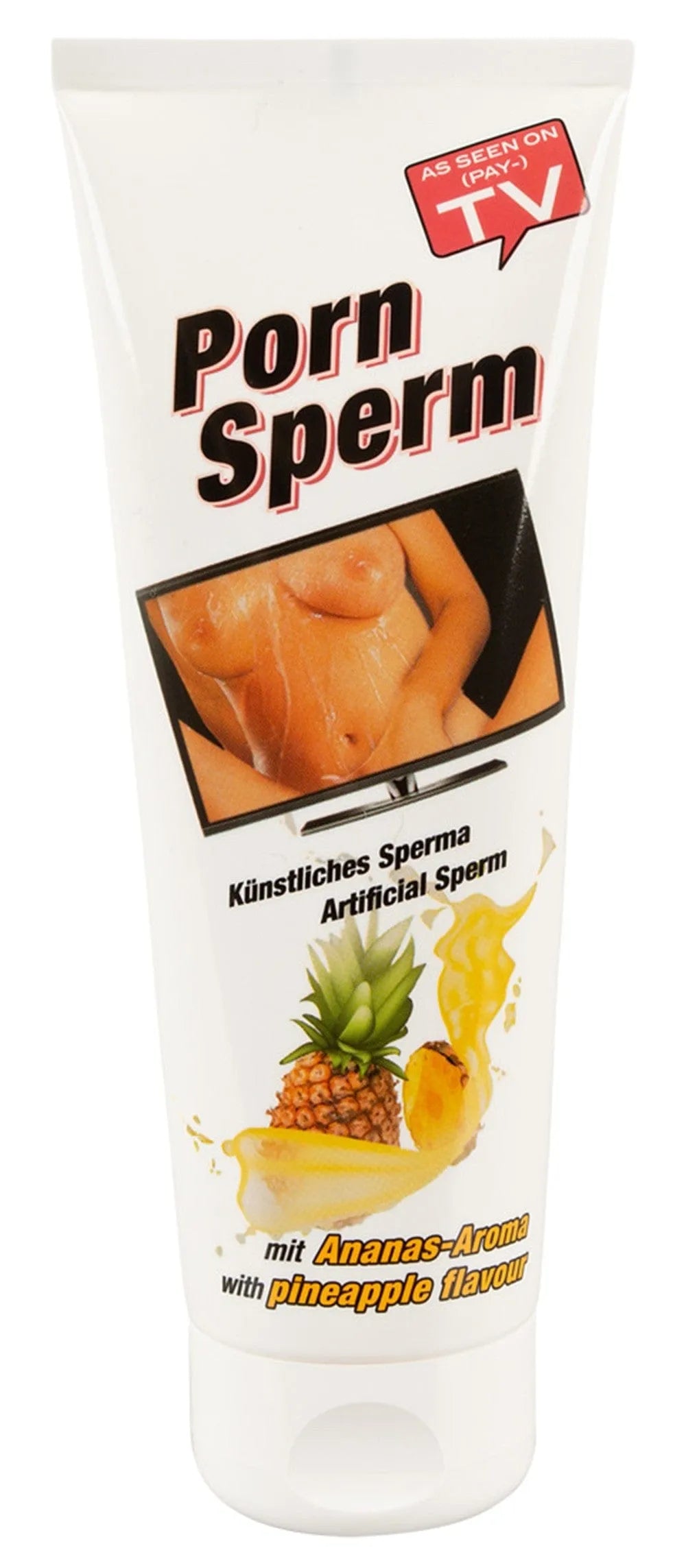 gel lubrifiant arôme ananas compatible préservatifs base eau texture soyeuse goût salé latex sans huile graisse