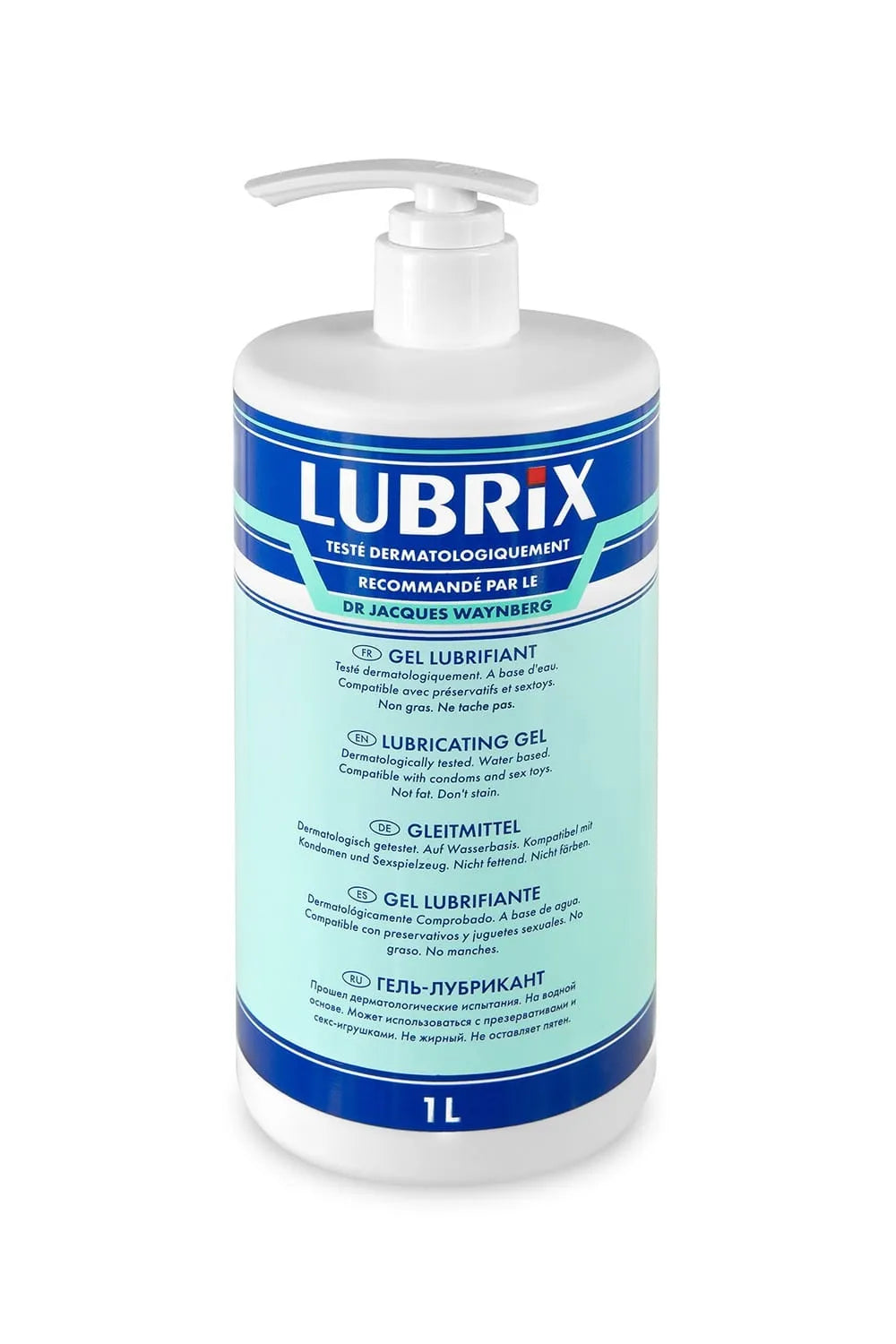 gel lubrifiant base eau 1 litre compatible préservatifs sextoys formule douce non grasse sans parabènes grand format usage fréquent