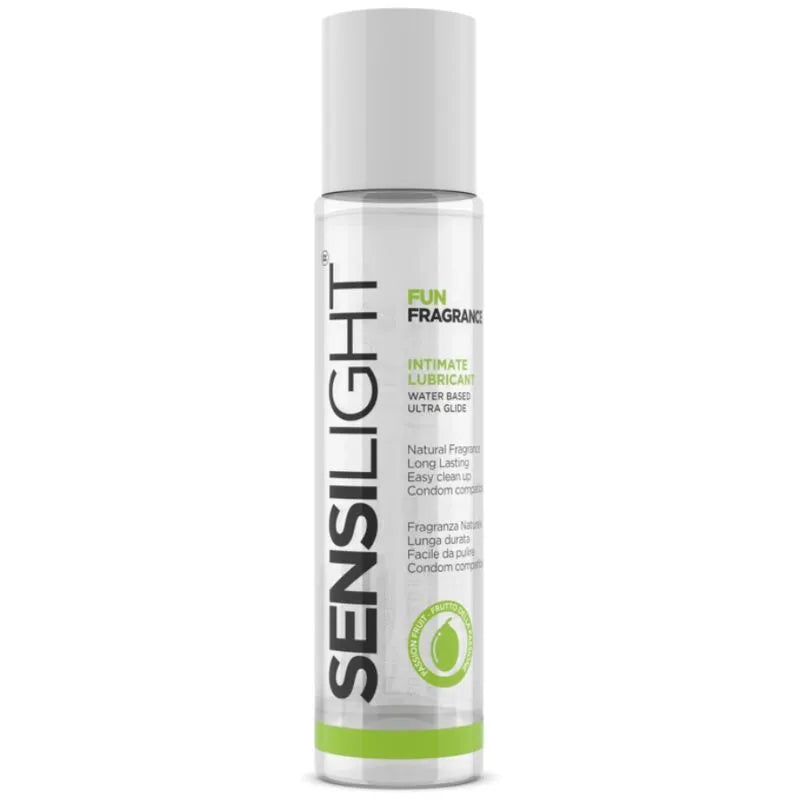 Gel Lubrifiant Intime Exotique Goût Fruit Passion Aqueux Soyeux Non Collant Soluble Rinçable Compatible Latex Testé Dermatologiquement Hypoallergénique Confort