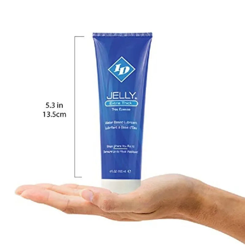 Gel lubrifiant intime épais bleu 135ml, hypoallergénique, base eau, compatible latex et silicone, longue durée.