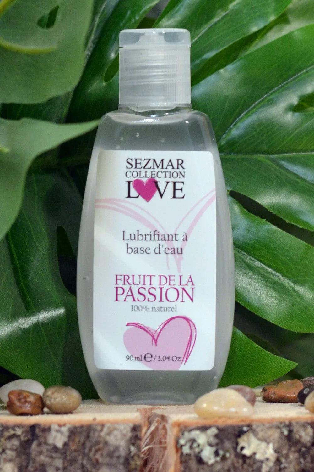 Gel lubrifiant naturel fruité passion aromatique aqueux hypoallergénique biodégradable sans huile glissant économique compatible sextoys intime compact pratique discret