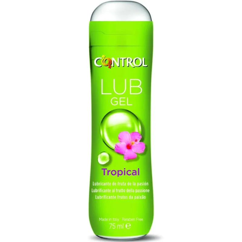 Gel Lubrifiant Tropical Aqueuse Soulagement Sécheresse Vaginale Génitale Facilite Pénétration Augmente Plaisir Douce Non Grasse Rinçable Compatible Préservatif Sans Parabènes