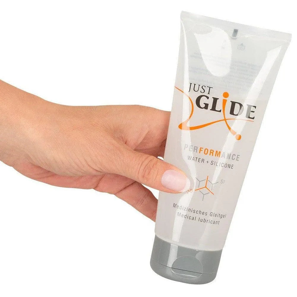 Gel lubrifiant végétalien transparent en tube, base eau et silicone, tenue longue, inodore, pour peau sensible.