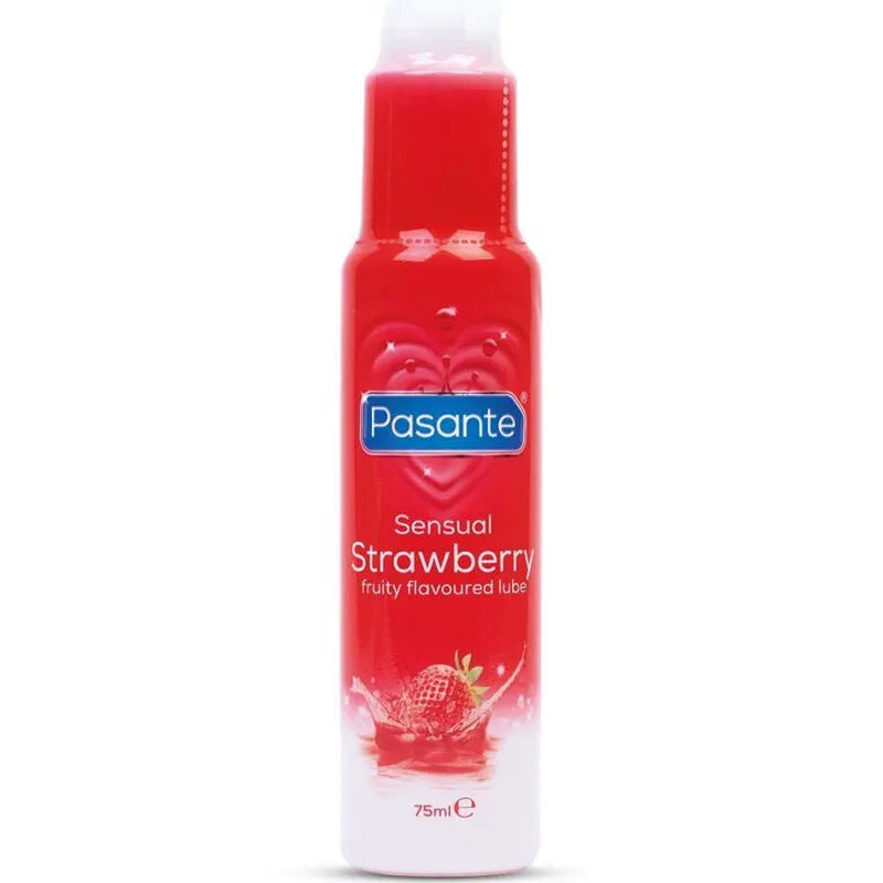 gel lubrifiant végétalien fraise aromatisé longue durée glisse parfaite onctueux hydratant prolongé non collant compatible latex peau sensible