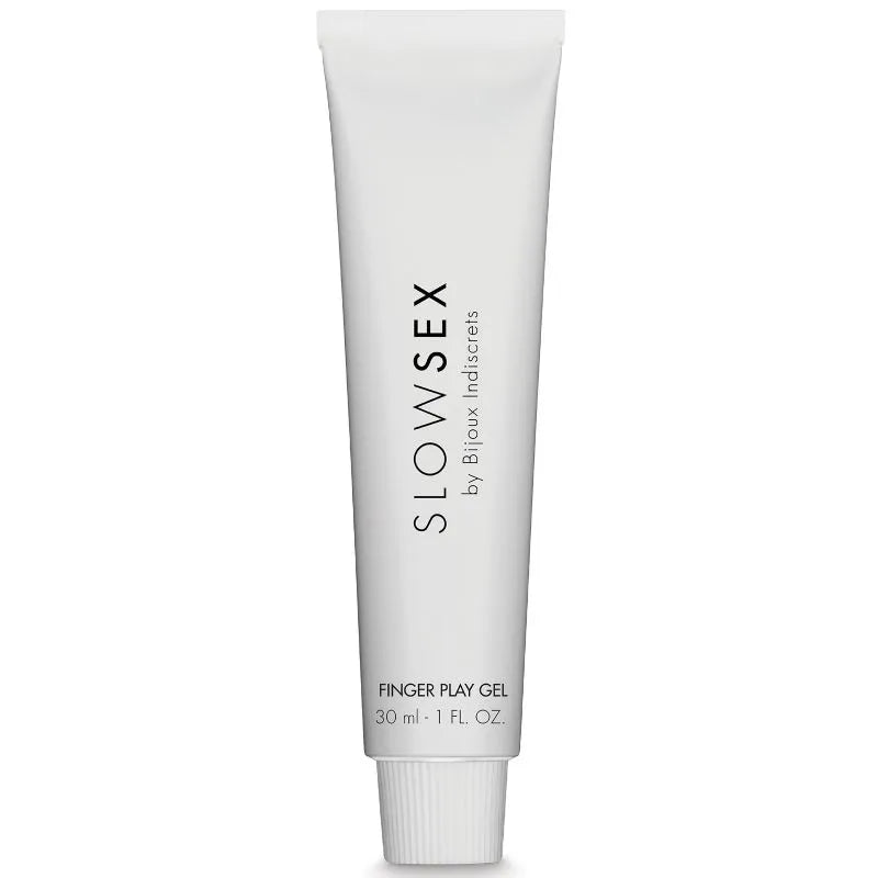 Gel érotique hydratant aloe vera, tube blanc 50ml, parfum coco, soin peau, écoresponsable, marque SLOW SEX.