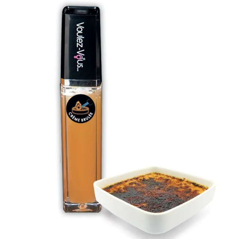 gloss lèvres crème brûlée effet chaud froid sensoriel gourmand parfumé noncollant léger confortable tenue longue durée tube 10ml séduction intense