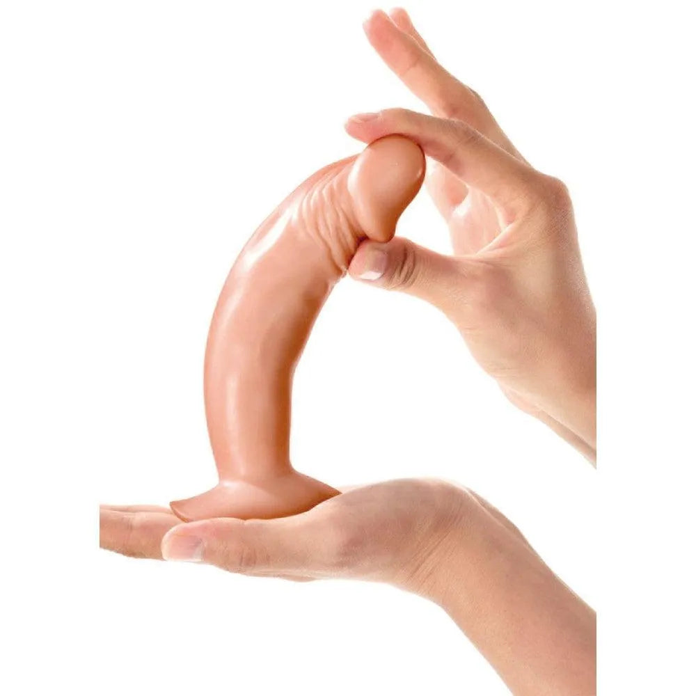 Gode réaliste en silicone souple beige, 16cm, ventouse puissante, texture douce, diamètre 3.7cm, stimulation intense.