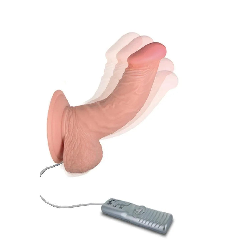 gode ventouse vibrant courbé télécommande filaire trois vitesses quinze virgule cinq centimètres douze virgule sept centimètres PVC ABS