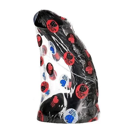 Gode moyen noir flexible en PVC hypoallergénique, texture douce, 23cm, 5cm de diamètre, emballage discret.