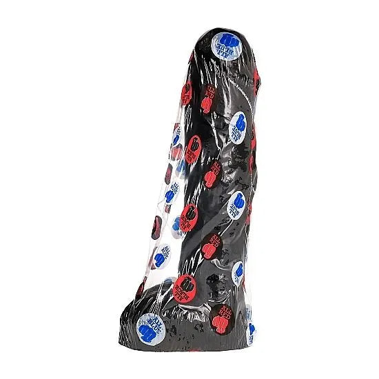 Gode noir réaliste veiné épais hypoallergénique, 29cm, emballé, compatible lubrifiants eau et silicone.