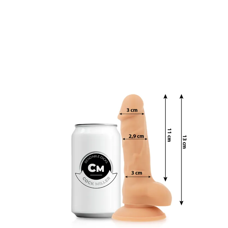 Gode Articulé Silicone Hypoallergénique Double Densité Réaliste Souple Ferme Ventouse Compatible Harnais Non poreux Entretien facile