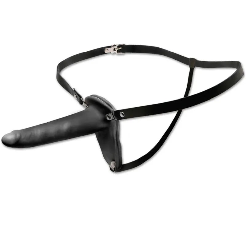 Gode Ceinture Débutant PVC Quinze Centimètres Sans Phtalates Harnais Vinyle Réglable Souple Pointe Effilée Insertion Facile Nettoyage Lavable Sécurité
