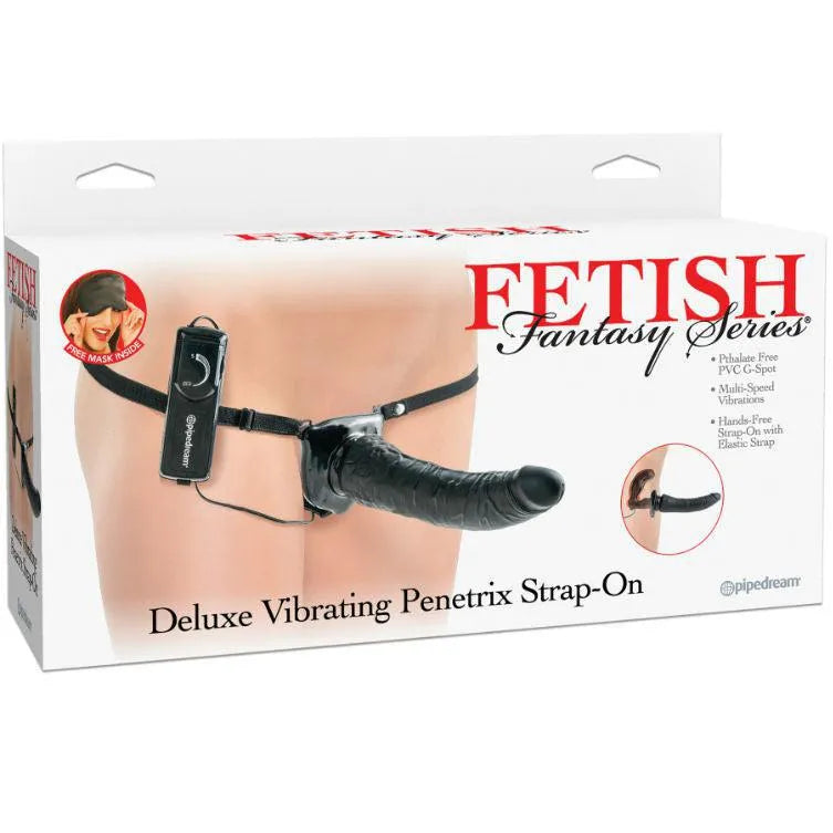 Gode-ceinture vibrant noir courbé ergonomique, ceinture réglable, stimulation point G, silicone hypoallergénique.