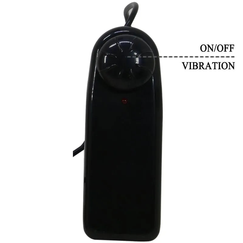 Gode ceinture vibrant marron avec lapin, étanche, double stimulation, télécommande filaire, sangles réglables.