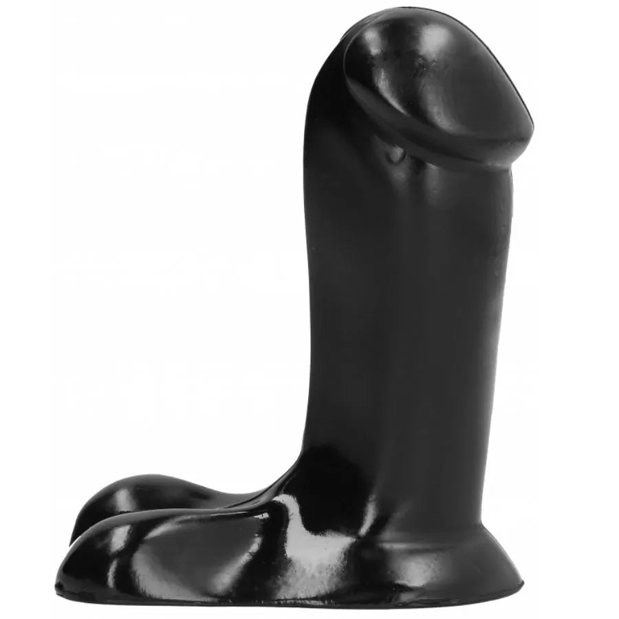 Gode noir lisse débutant 14 cm, diamètre 5 cm, base large, surface douce, compatible lubrifiants eau et silicone.