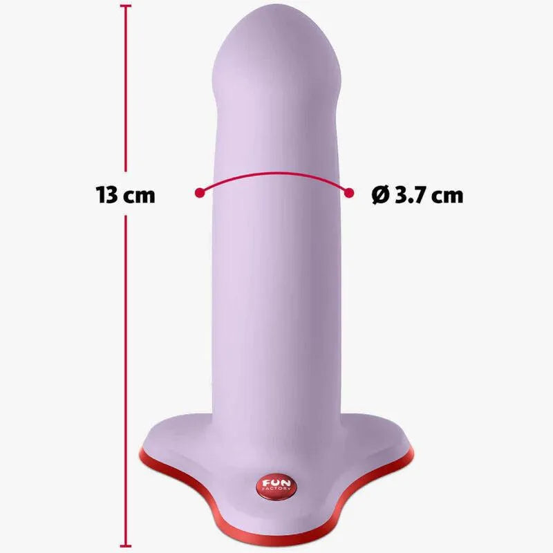 Gode débutant silicone multicolore avec ventouse, forme incurvée, 13 cm, hypoallergénique, étanche, compatible harnais.
