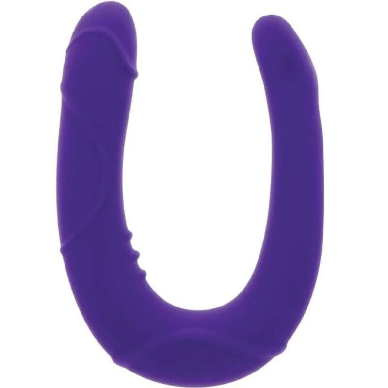 gode double pénétration silicone réaliste veiné texture souple hypoallergénique durable lavable polyvalent ergonomique forme U taille universelle débutants avancés