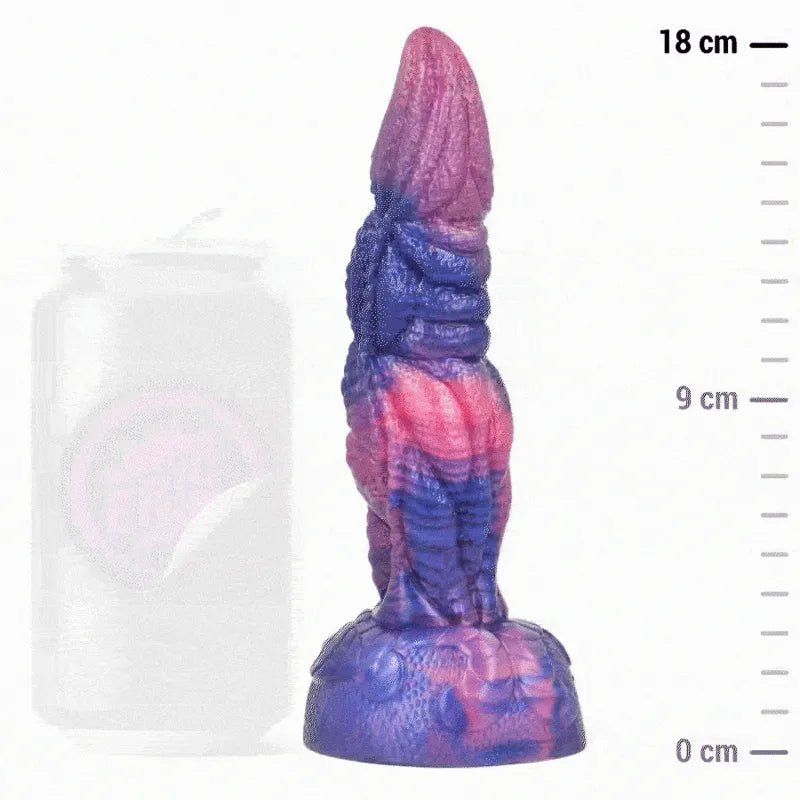 gode silicone dionysos mythologie grecque coloré vibrant réaliste doux souple extensible ergonomique texturé conique base stable longueurintroducible160mm longueurtotale200mm
