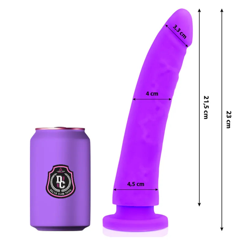 gode Deltaclub silicone médical hypoallergénique sansphtalates sanslatex fabrication ÉtatsUnis 23cm diamètre 45mm toucher doux réaliste