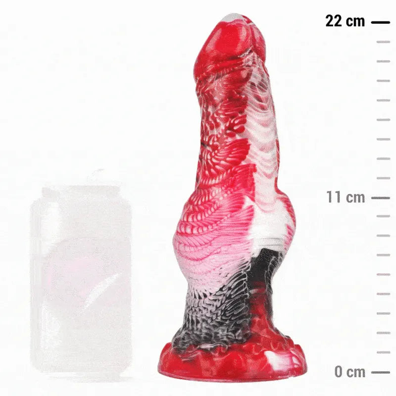 Gode Silicone Réaliste Doux Texture Naturelle Courbes Inspirées Mythologie Grecque Gland42mm Diamètre50mm Épaisseur70mm Section54mm Base85mm Longueur195mm LongueurTotale220mm Poids630g