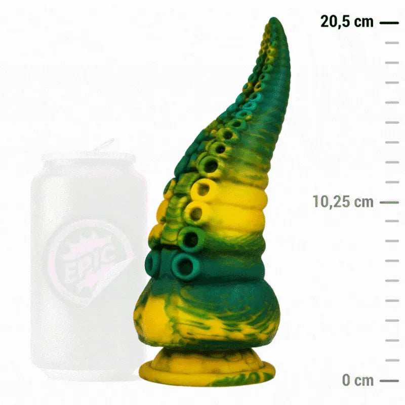 Gode Silicone Mythologique Grec Epique Cetus Ergonomique Courbes Harmonieuses Dimensions généreuses Texture Lisse Base Stable Longueur Insertible 150mm