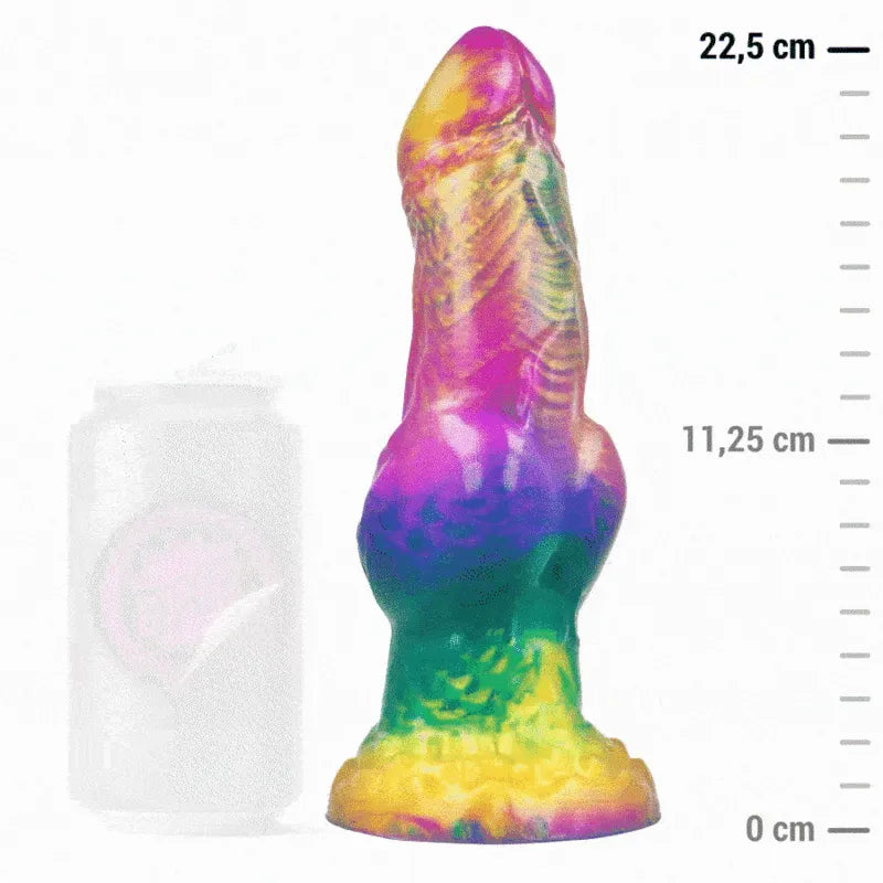 gode silicone vibrant mythologique Iris ergonomique réaliste doux coloré puissant silencieux gland50mm partie50mm épaississement75mm section55mm base90mm longueurinsérable200mm poids630g