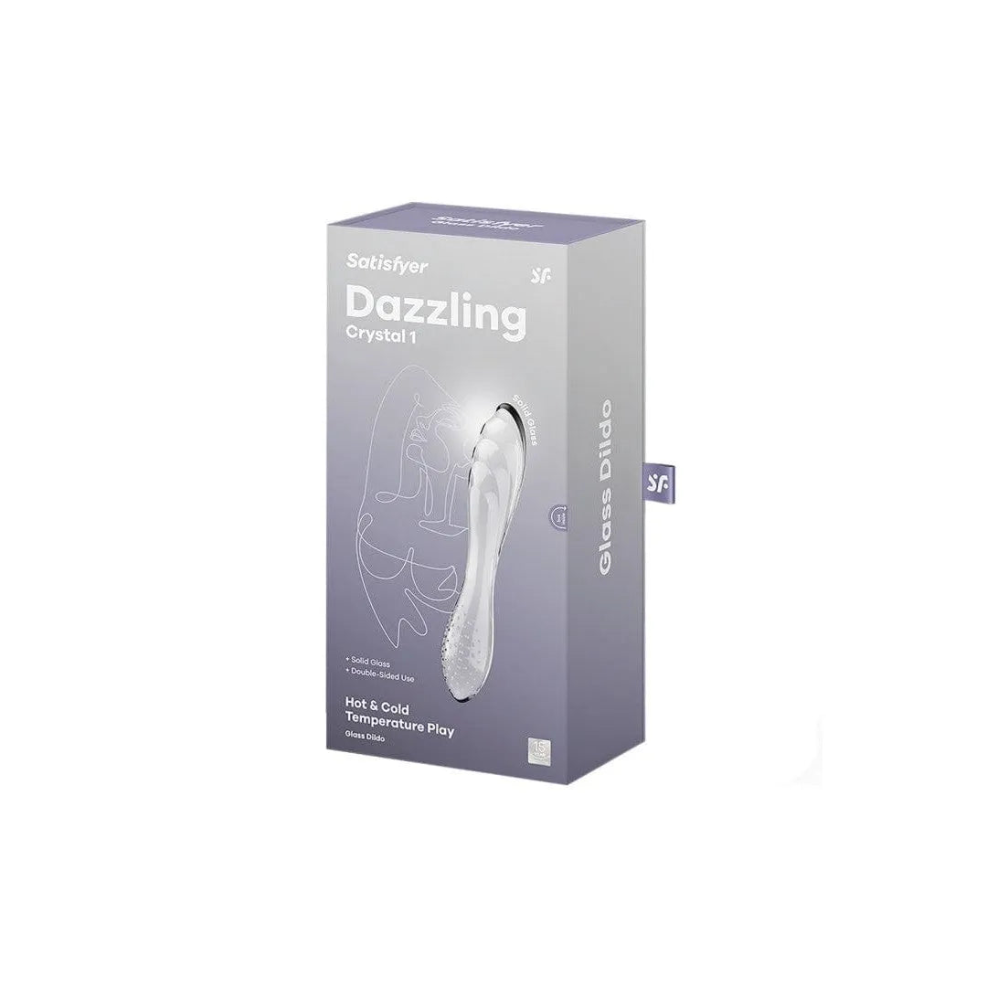 Gode en verre noir borosilicaté, stimulation point G, double extrémité, texturé, durable, élégant, unisexe.