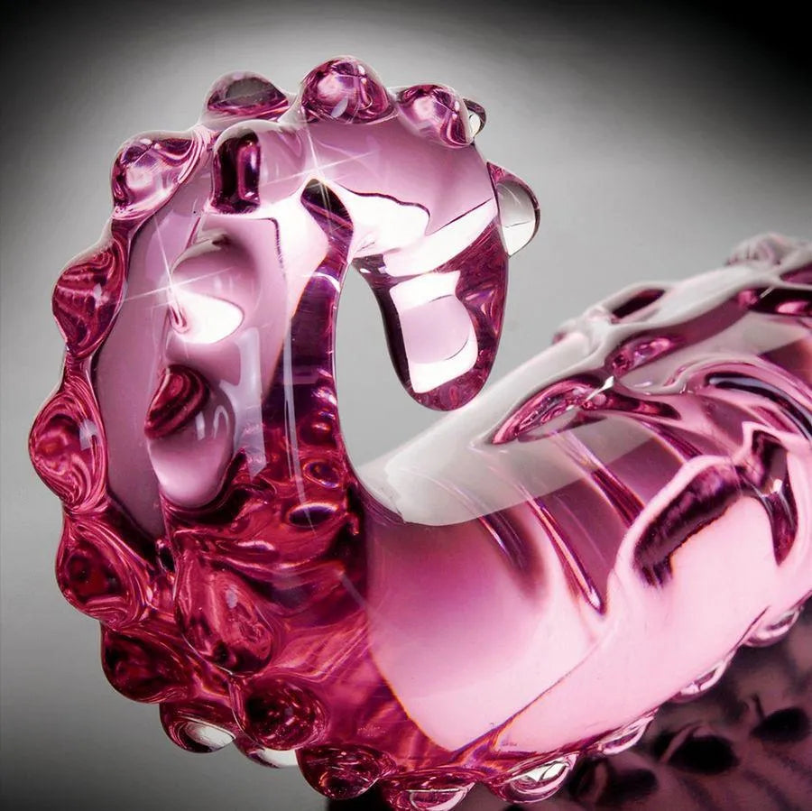 gode verre soufflé artisanal hypoallergénique luxueux chauffable refroidissable non poreux hygiénique durable élégant lignes fluides insérable confort optimal
