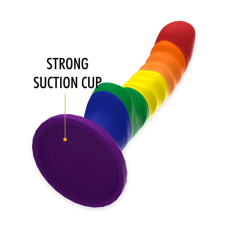 Gode fantaisie silicone flexible, base aspiration puissante, stimulation PointG, ergonomique, hypoallergénique, non toxique