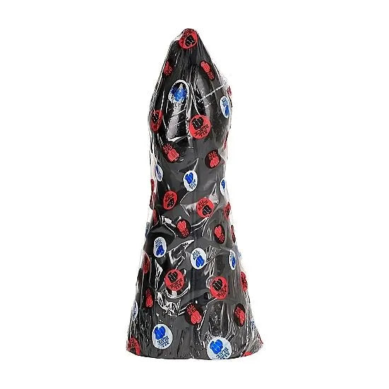 Gode poing noir réaliste en PVC, taille réelle, flexible, détails précis, compatible lubrifiants, hypoallergénique.