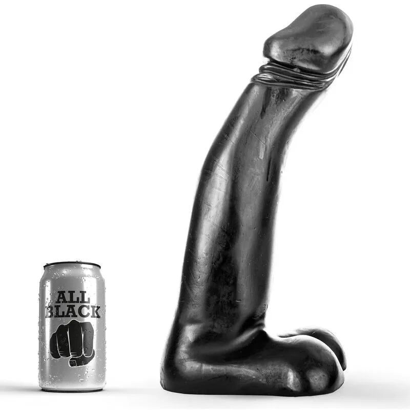 Gode noir semiréaliste doux flexible souple silicone hypoallergénique compatible nettoyable ergonomique texture soyeuse discret confortable stimulant intense généreux