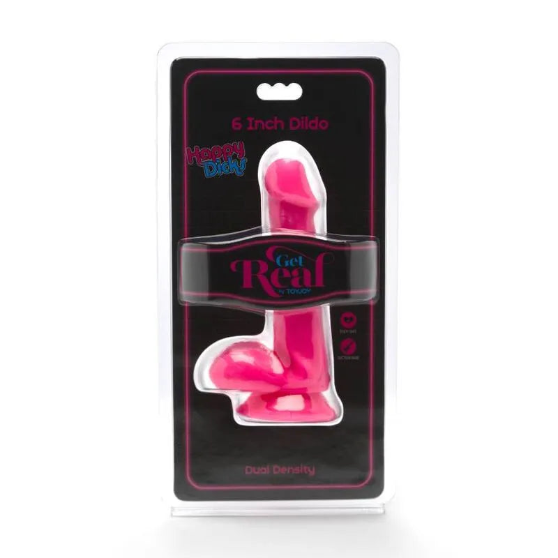 Gode réaliste rose 12cm avec ventouse, texture douce, détails anatomiques précis, emballage transparent.