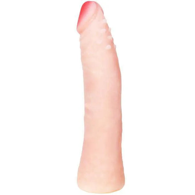Gode réaliste silicone étanche hygiénique nontoxique texture souple ventouse fixation ferme dimensions 19cm diamètre 34mm douche sensation authentique