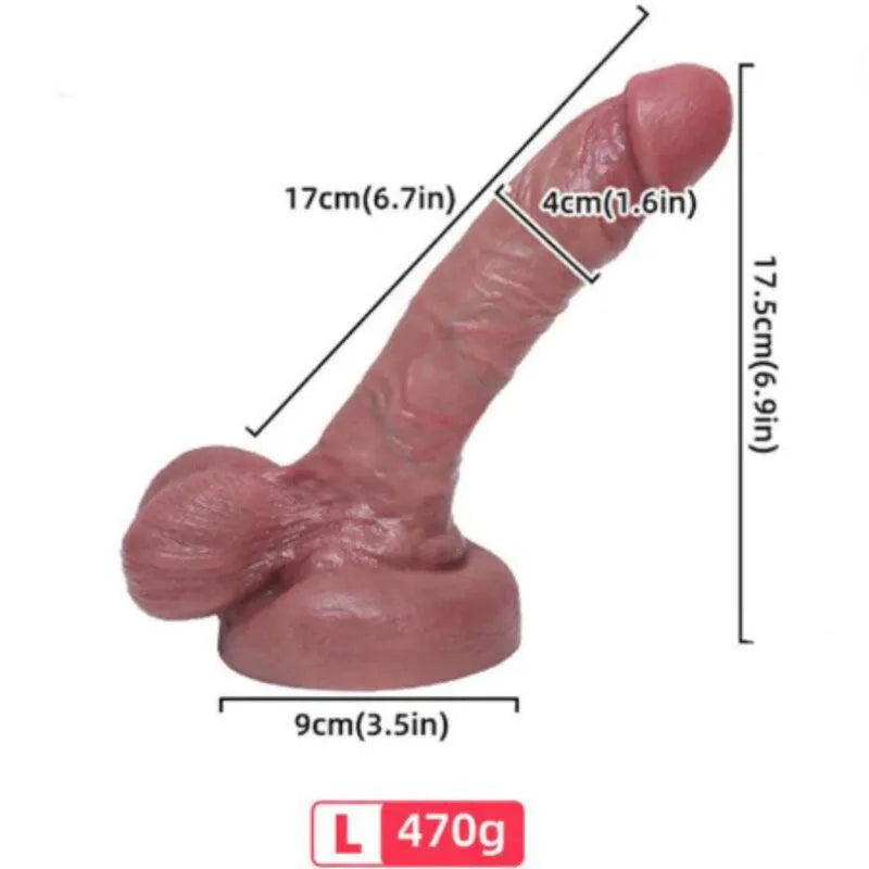 Gode réaliste silicone Armony 17 centimètres texture veinée gland prononcé douceur fermeté flexible ergonomique insertion aisée nettoyage facile
