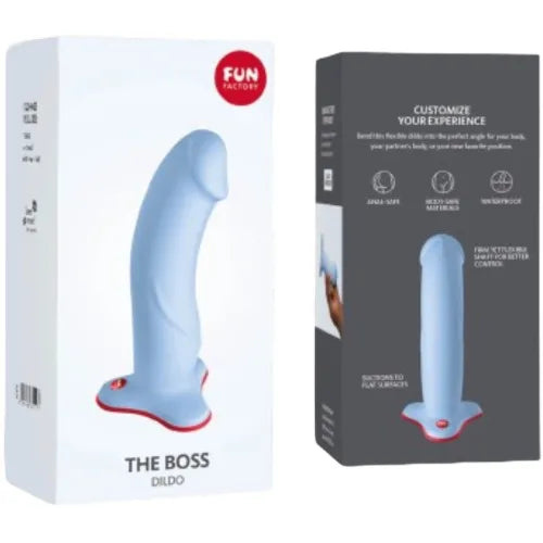 Gode réaliste bleu en silicone médical, tête prononcée, ventouse puissante, compatible harnais, stimulation point G.