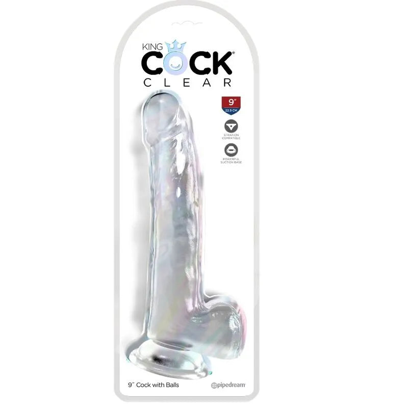 Gode réaliste translucide avec ventouse, veines sculptées, tête détaillée, flexible, compatible harnais, sans odeur.