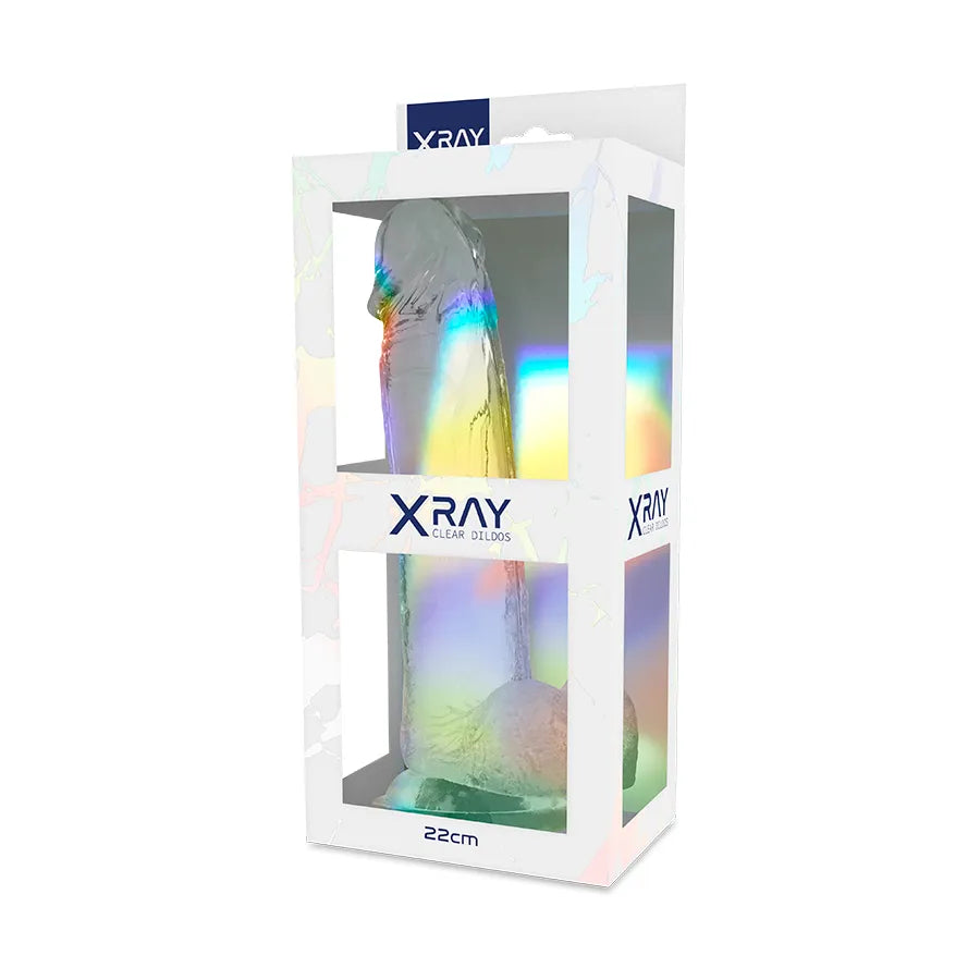 Gode réaliste transparent avec veines et ventouse, texture soyeuse, hypoallergénique, flexible, compatible harnais.