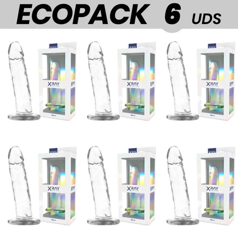 Gode réaliste transparent matériau gelée texture douce soyeuse inodore hypoallergénique sans phtalates ventouse puissante tige flexible veines détaillées longueur 18cm