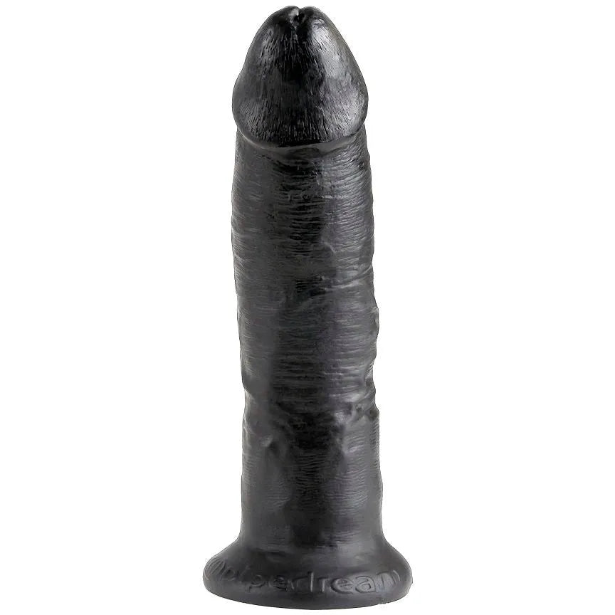 Gode réaliste noir avec ventouse, texture veines détaillées, hypoallergénique, sans latex ni phtalates, fixation mains lib...