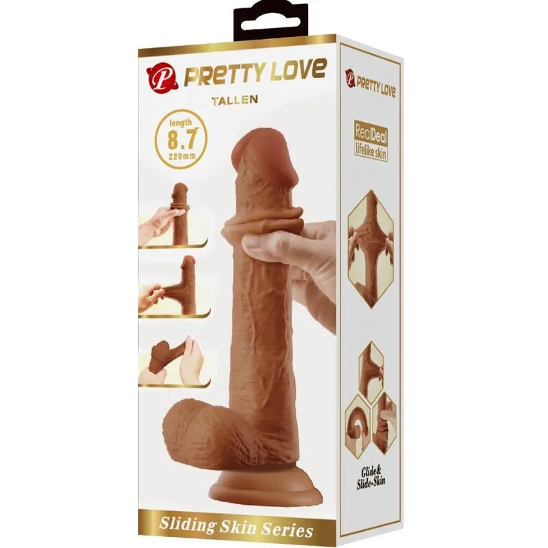 Gode réaliste TPR avec ventouse, couleur chair, texture vertébrale flexible, tête généreuse, fixation solide mains libres.