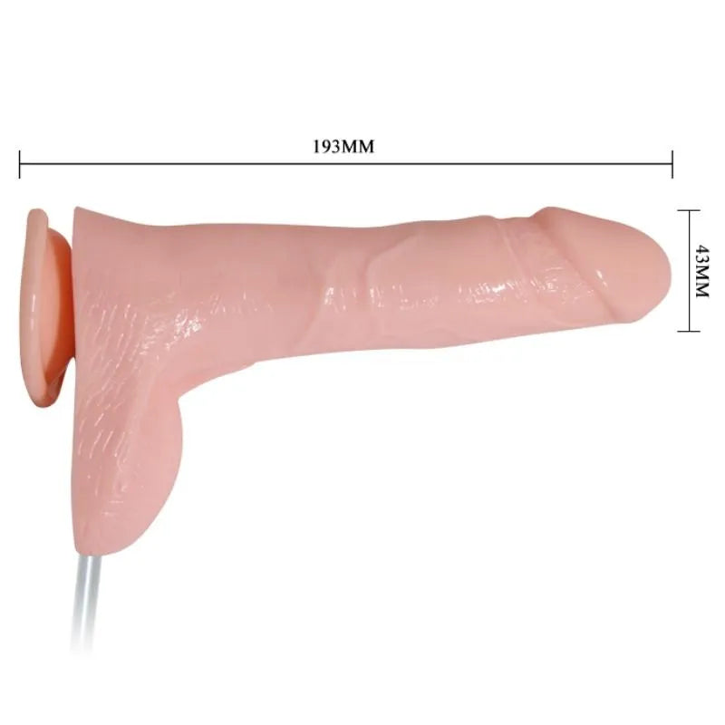 gode réaliste vibrant éjaculation ventouse puissante texture veinée douceur détails anatomiques stimulation clitoridienne vitesses variables personnalisable matériaux sûrs TPR ABS