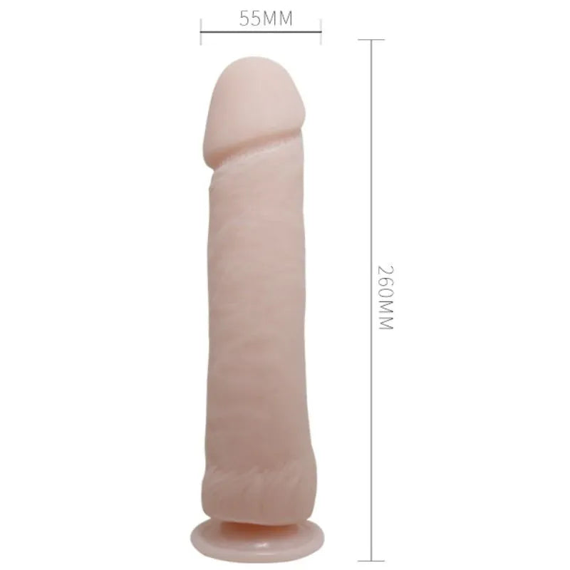 Gode réaliste vibrant rose veiné, ventouse puissante, télécommande, texture douce TPR, 26cm x 5.5cm, hygiénique.