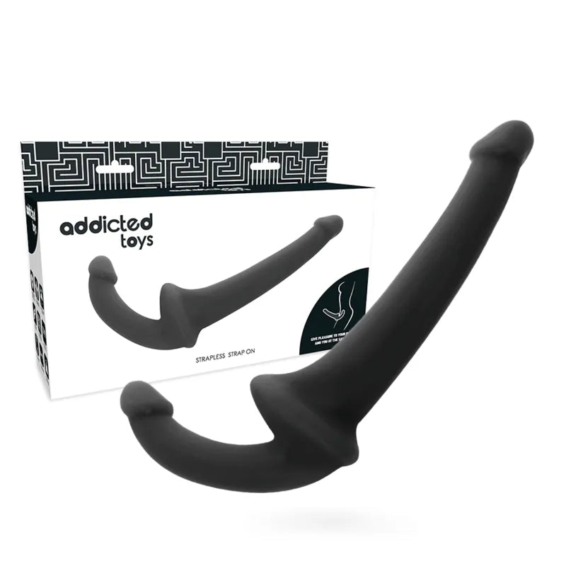 Gode sans harnais stimulation point G silicone TPR souple ergonomique courbé maintien pénétrant partagé imperméable antiallergique texture réaliste