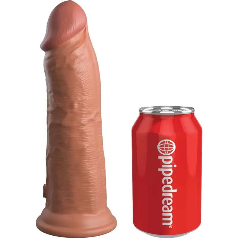 Gode Silicone Double Densité Vibrant Réaliste Ventouse Rechargeable Étanche Dix Modes Puissants Surface Souple Noyau Rigide Longueur Vingt Deux Centimètres