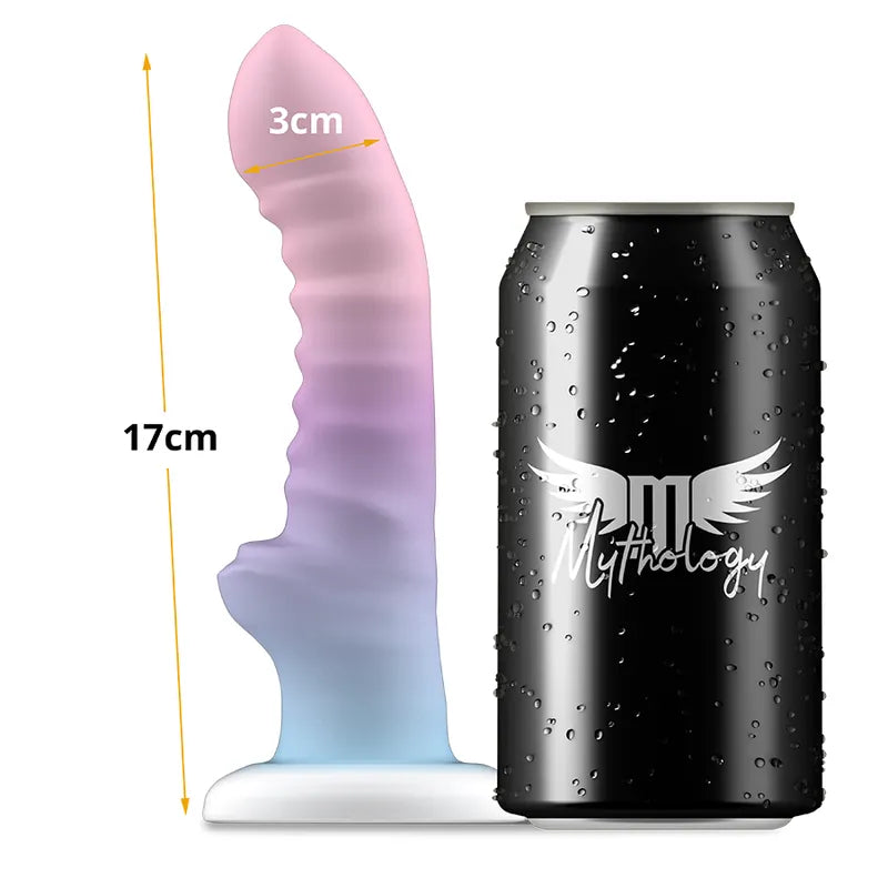 Gode Silicone Flexible Hypoallergénique SansBPA Ergonomique Ventouse Compatible Harnais Texture Douce Longueur 17cm Diametre 3cm Sans Vibration Lubrifiant 6ml