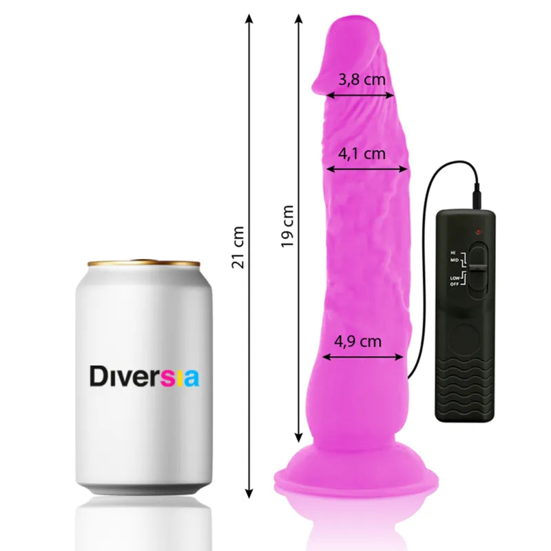 Gode vibrant rose avec ventouse et télécommande, 21 cm, texture réaliste, puissant, sans phalates, pour couples.
