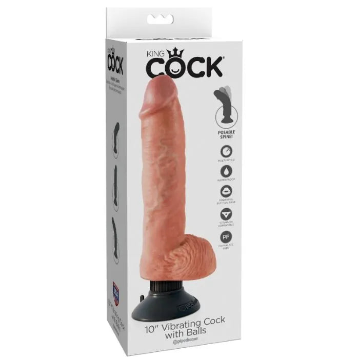 Gode vibrant réaliste noir fabrication américaine artisanale tige flexible veines réalistes moteur puissant vitesses multiples ventouse amovible étanche sans phtalates