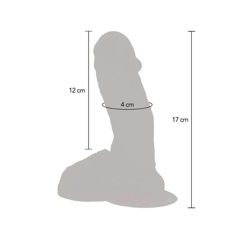 Gode vibrant réaliste en silicone, texture peau, ventouse, couleur chair, 17 cm, compatible ceinture, rechargeable, étanche.