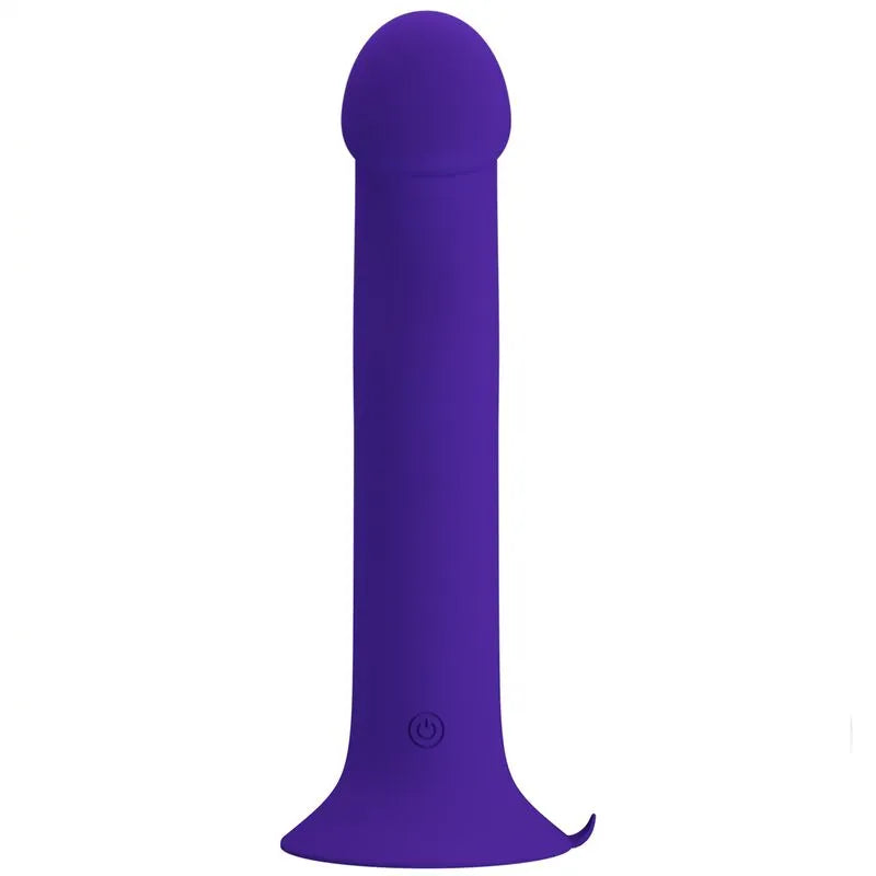 gode vibrant rechargeable violet silicone soyeux sûr corporel ergonomique ventouse puissante fixation polyvalent vaginal anal douze fonctions pulsation